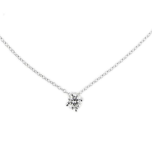 Collier Collier - Chaîne maille rolò et diamant 0,27 ct en or blanc 18 kt 58 Facettes 425