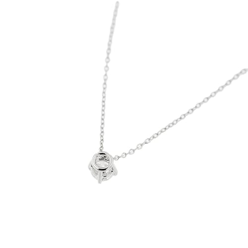 Collier Collier - Chaîne maille rolò et diamant 0,27 ct en or blanc 18 kt 58 Facettes 425