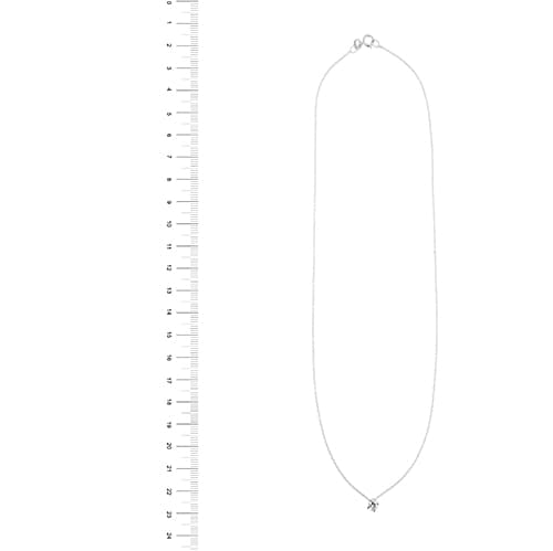 Collier Collier - Chaîne maille rolò et diamant 0,27 ct en or blanc 18 kt 58 Facettes 425