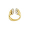 Bague Bague - Anneau ouvert en or jaune 18 ct et perles 58 Facettes 31844