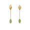Boucles d'oreilles Boucles d’oreilles pendantes - Quartz aventurine en or jaune 18 ct 58 Facettes 29101
