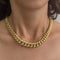 Collier Collier maille gourmette dégradée bombée en or jaune 18 ct 58 Facettes 37423