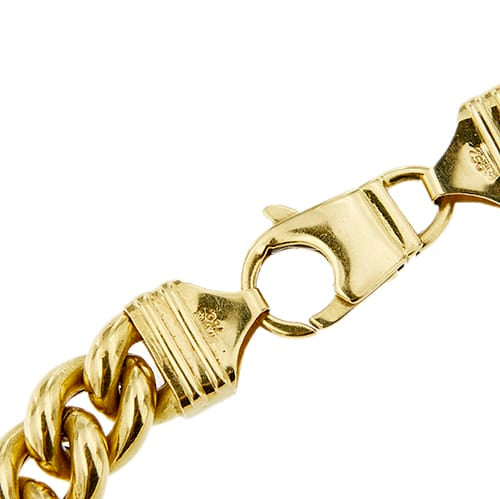 Collier Collier maille gourmette dégradée bombée en or jaune 18 ct 58 Facettes 37423