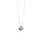 Collier Collier point de lumière en or blanc 18 ct avec diamant 0,10 ct 58 Facettes 26260