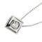 Collier Collier point de lumière en or blanc 18 ct avec diamant 0,10 ct 58 Facettes 26260