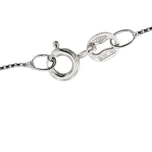 Collier Collier point de lumière en or blanc 18 ct avec diamant 0,10 ct 58 Facettes 26260