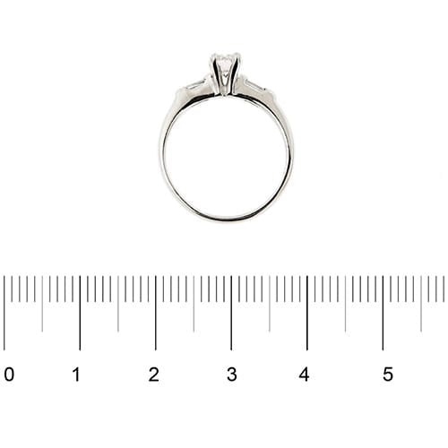 Bague 54 Solitaires - Bague en or blanc 18 ct et diamants 0,85 ct 58 Facettes 31355
