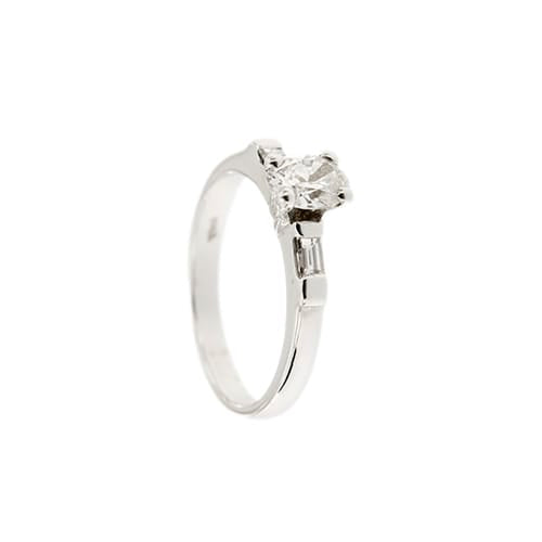 Bague 54 Solitaires - Bague en or blanc 18 ct et diamants 0,85 ct 58 Facettes 31355