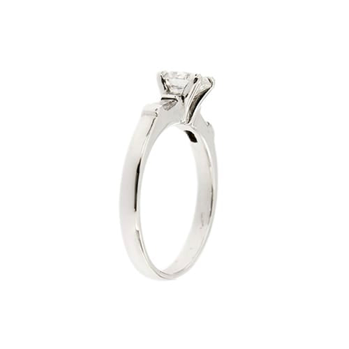 Bague 54 Solitaires - Bague en or blanc 18 ct et diamants 0,85 ct 58 Facettes 31355