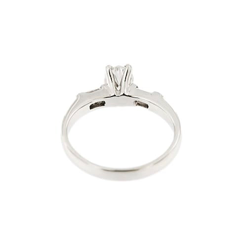 Bague 54 Solitaires - Bague en or blanc 18 ct et diamants 0,85 ct 58 Facettes 31355