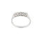 Bague Bague rivière - Anneau en or blanc 18 ct et diamants 0,35 ct 58 Facettes 37616
