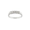 Bague Bague rivière - Anneau en or blanc 18 ct et diamants 0,35 ct 58 Facettes 37616