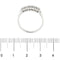 Bague Bague rivière - Anneau en or blanc 18 ct et diamants 0,35 ct 58 Facettes 37616