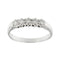 Bague Bague rivière - Anneau en or blanc 18 ct et diamants 0,35 ct 58 Facettes 37616