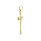 Pendentif Gianni-Carita - Pendentif croix moderne en or jaune 18 ct 58 Facettes 37872