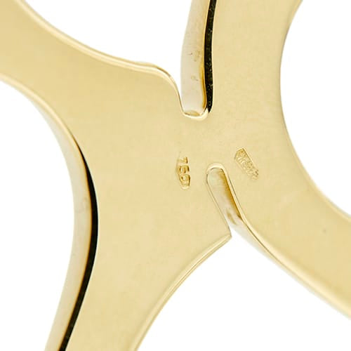 Pendentif Gianni-Carita - Pendentif croix moderne en or jaune 18 ct 58 Facettes 37872