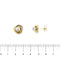 Boucles d'oreilles Boucles d’oreilles puces - Perles en or jaune, rose et blanc 18 ct 58 Facettes 35533