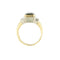 Bague 55 Bague - aquamarine et diamants en or jaune et or blanc 18 ct 58 Facettes 37500