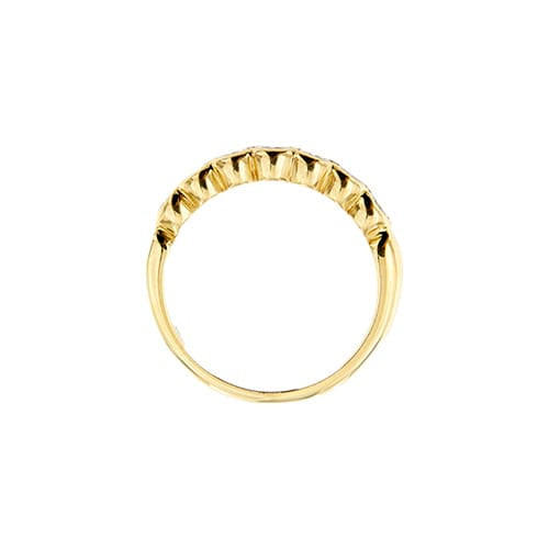Bague Bague rivière en or jaune 18 ct avec diamants 0,58 ct 58 Facettes 38450