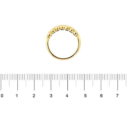 Bague Bague rivière en or jaune 18 ct avec diamants 0,58 ct 58 Facettes 38450