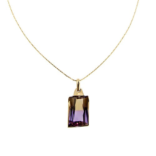 Collier Vieri - Collier en or jaune 18 ct avec quartz amétrine 58 Facettes 22563