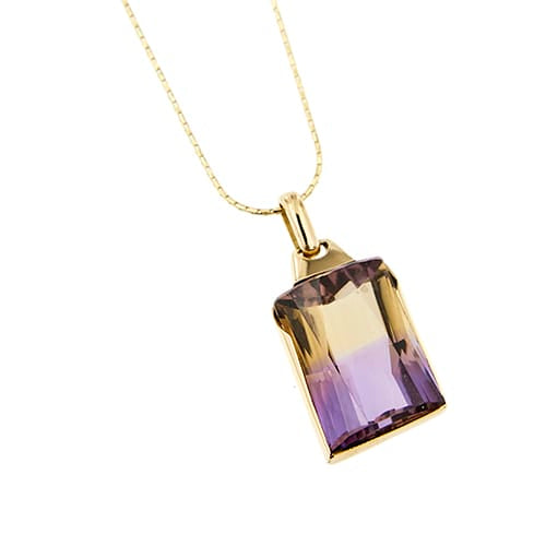 Collier Vieri - Collier en or jaune 18 ct avec quartz amétrine 58 Facettes 22563