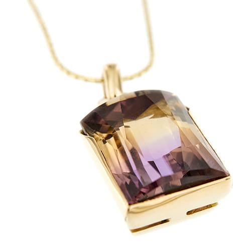 Collier Vieri - Collier en or jaune 18 ct avec quartz amétrine 58 Facettes 22563
