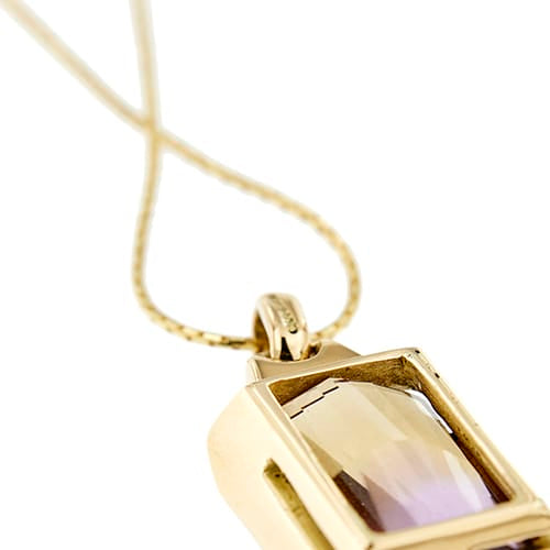 Collier Vieri - Collier en or jaune 18 ct avec quartz amétrine 58 Facettes 22563