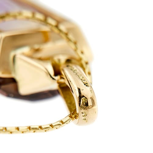 Collier Vieri - Collier en or jaune 18 ct avec quartz amétrine 58 Facettes 22563