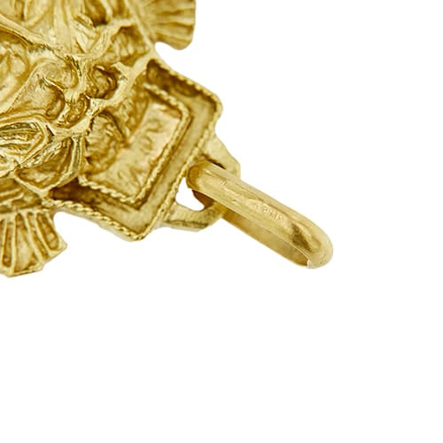 Pendentif Pendentif croix avec Christ en or jaune 18 ct 58 Facettes 38503