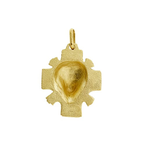 Pendentif Pendentif croix avec Christ en or jaune 18 ct 58 Facettes 38503