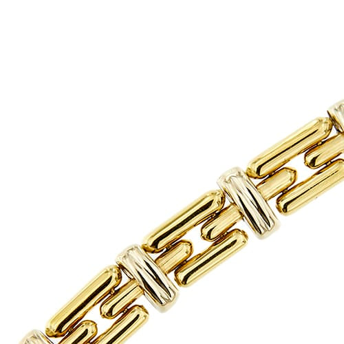 Collier Chimento - Collier en or jaune et blanc avec citrine, saphirs et diamants 58 Facettes 31915