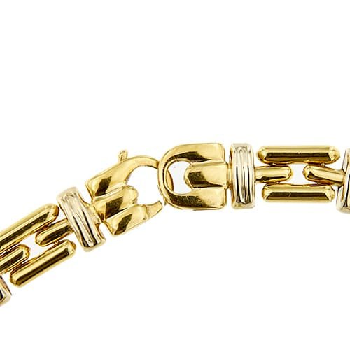 Collier Chimento - Collier en or jaune et blanc avec citrine, saphirs et diamants 58 Facettes 31915
