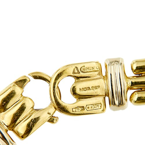 Collier Chimento - Collier en or jaune et blanc avec citrine, saphirs et diamants 58 Facettes 31915