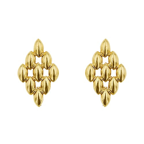 Boucles d'oreilles Maglia Panthere - Boucles d’oreilles clous en or jaune 18 ct 58 Facettes 38668