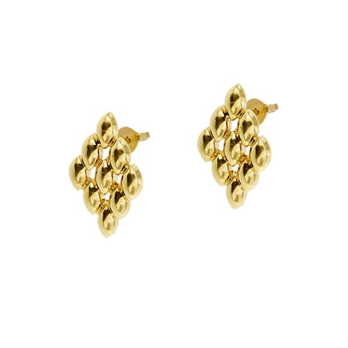 Boucles d'oreilles Maglia Panthere - Boucles d’oreilles clous en or jaune 18 ct 58 Facettes 38668