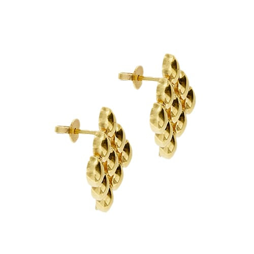Boucles d'oreilles Maglia Panthere - Boucles d’oreilles clous en or jaune 18 ct 58 Facettes 38668