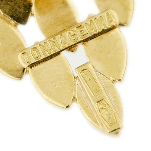 Boucles d'oreilles Maglia Panthere - Boucles d’oreilles clous en or jaune 18 ct 58 Facettes 38668