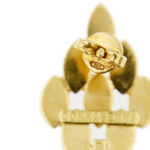 Boucles d'oreilles Maglia Panthere - Boucles d’oreilles clous en or jaune 18 ct 58 Facettes 38668