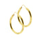 Boucles d'oreilles Boucles d'oreilles créoles ovales en or jaune 18 ct 58 Facettes 37575