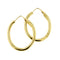 Boucles d'oreilles Boucles d'oreilles créoles ovales en or jaune 18 ct 58 Facettes 37575