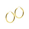 Boucles d'oreilles Boucles d'oreilles créoles ovales en or jaune 18 ct 58 Facettes 37575