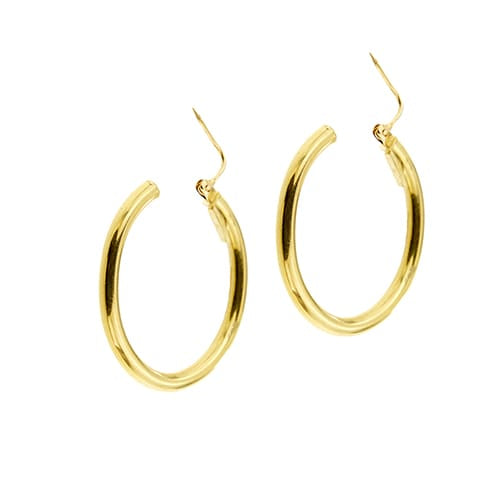 Boucles d'oreilles Boucles d'oreilles créoles ovales en or jaune 18 ct 58 Facettes 37575