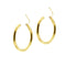Boucles d'oreilles Boucles d'oreilles créoles ovales en or jaune 18 ct 58 Facettes 37575