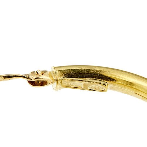 Boucles d'oreilles Boucles d'oreilles créoles ovales en or jaune 18 ct 58 Facettes 37575