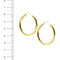 Boucles d'oreilles Boucles d'oreilles créoles ovales en or jaune 18 ct 58 Facettes 37575