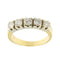 Bague Bague rivière en or jaune et or blanc 18 ct avec diamants 0,80 ct 58 Facettes 37551