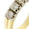Bague Bague rivière en or jaune et or blanc 18 ct avec diamants 0,80 ct 58 Facettes 37551