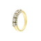 Bague Bague rivière en or jaune et or blanc 18 ct avec diamants 0,80 ct 58 Facettes 37551