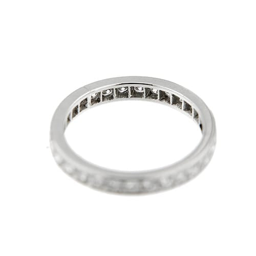 Bague Bague éternité en or blanc 18 ct avec diamants 1,45 ct 58 Facettes 36705